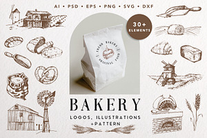 Bakery logo template