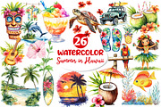 Summer in Hawaii Clipart, an Illustration by Dream Creation (Thumbnail 1 of 5)