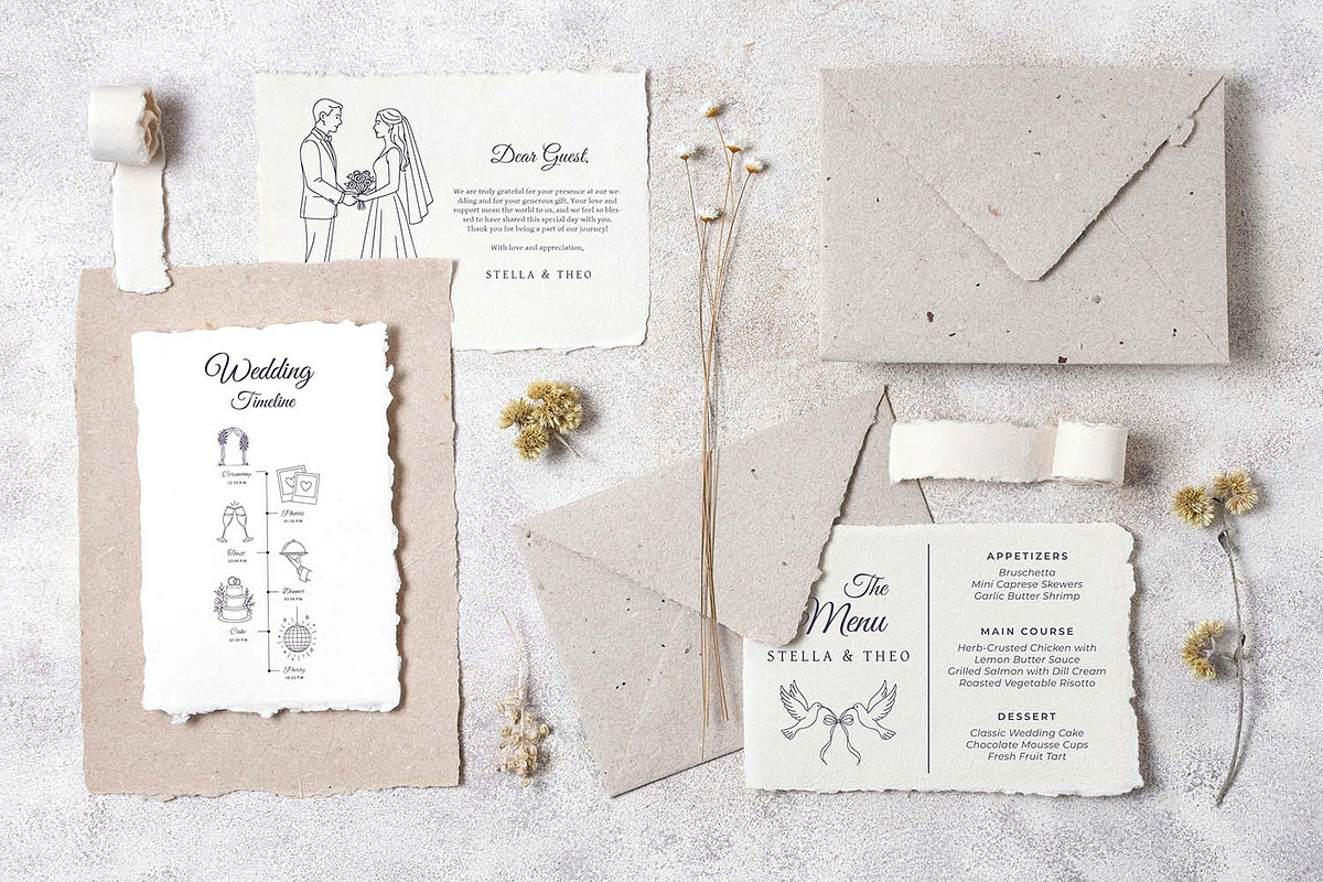 Wedding Timeline Icons, Line Art, an Object Illustration by Pretty Meerkat (Photo 6 of 6)
