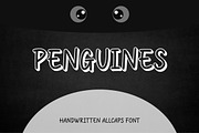 Penguines - Handwritten Allcaps Font, a Sans Serif Font by Mightyfire (Thumbnail 1 of 5)