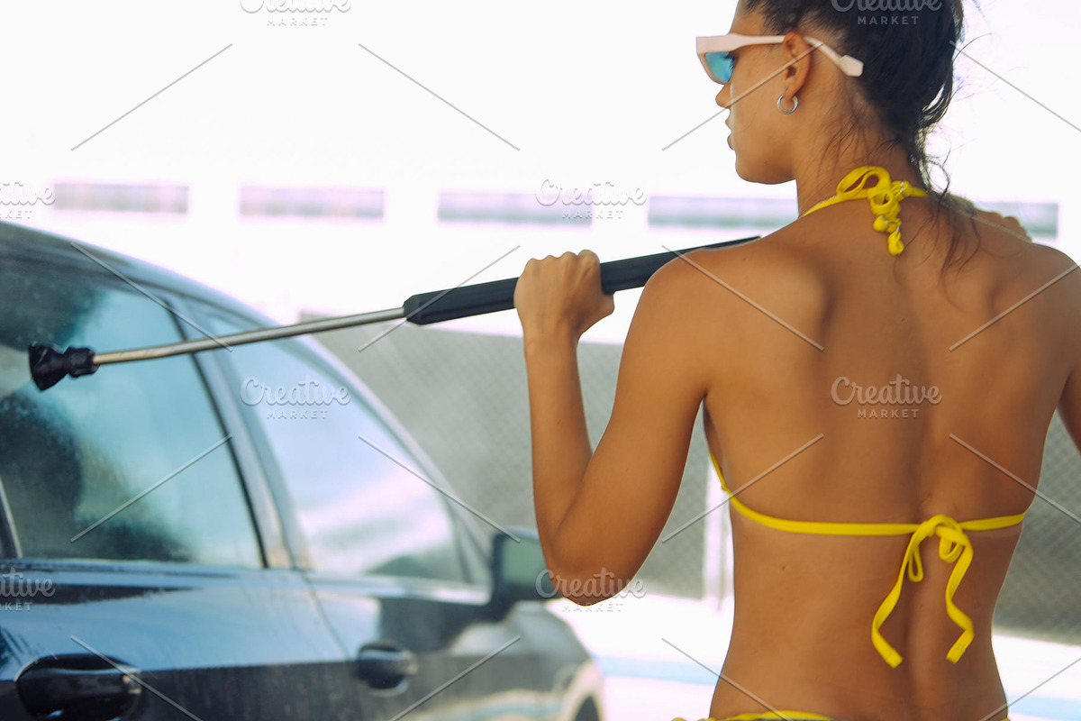 Woman Washing Car Photos, a Person Photo by Tekso (Photo 3 of 6)