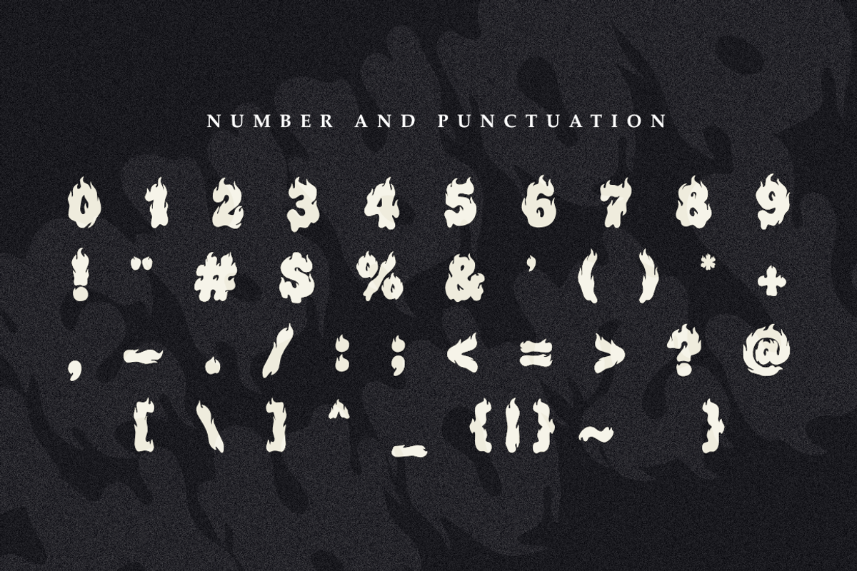 Ghost Terror - Trash Metal Font, a Symbol Font by Masyafi Studio (Photo 8 of 8)