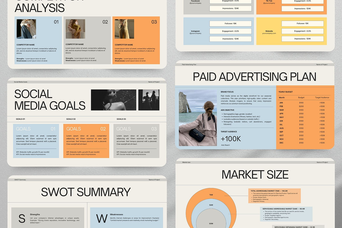 Marketing Research & Strategy Deck, a Presentation Template by Pani Temp. (Photo 5 of 13)