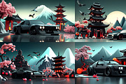 419 MJ Prompts & Srefs for Car Art, an Illustration by Sevenstyles (Thumbnail 8 of 15)