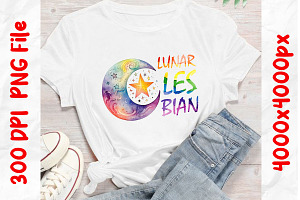 Lunar Lesbian Graphics LGBT