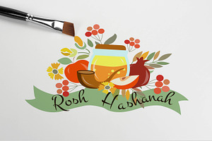 Rosh Hashanah Card Set