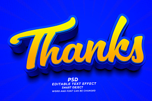 Thanks PSD 3D Editable Text Effect, a Layer Style Add-On by TrueVector