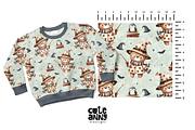 Pattern with wizard bear, a Pattern Graphic by Cuteanny Design (Thumbnail 3 of 4)