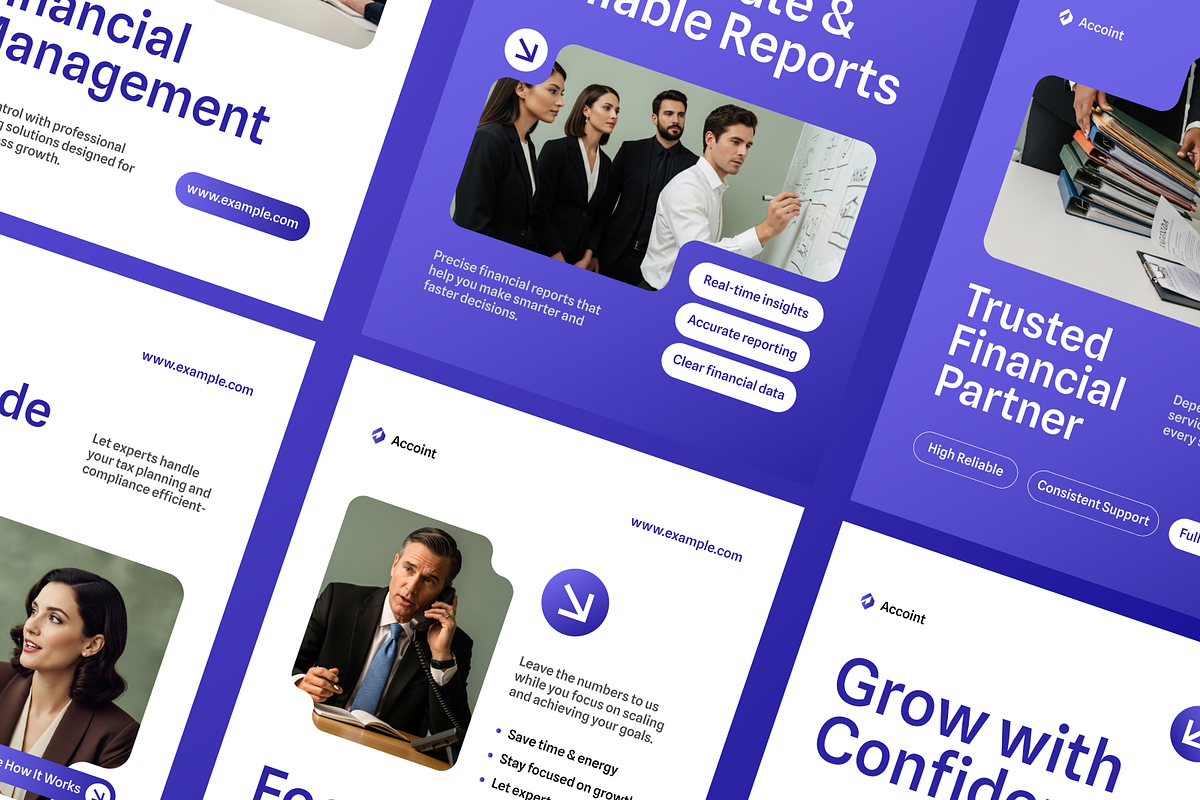 Accounting Service Instagram Post, a Social Media Template by Annora Studio (Photo 4 of 6)