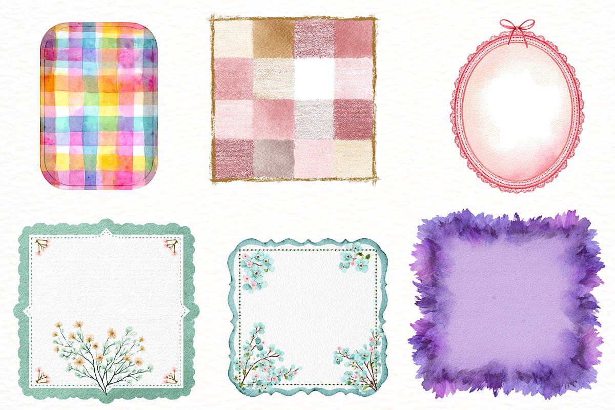 Cottagecore Spring Frame Clipart, an Illustration by Designworld (Photo 7 of 7)