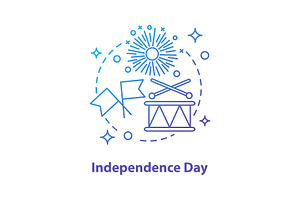 Independence Day Concept Icon