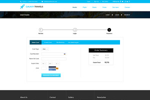 Galaxy- Travels PSD Website Template