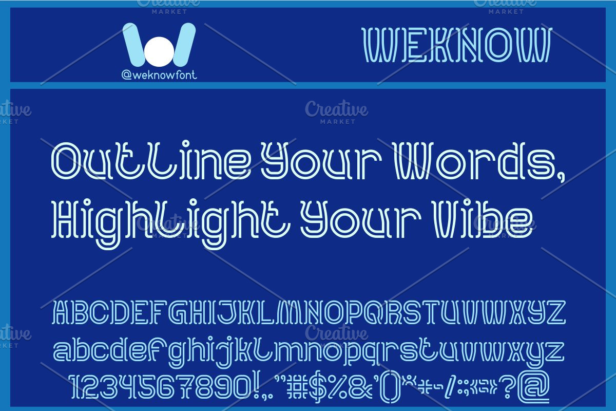 Aquarius font, a Font by weknow (Photo 5 of 8)