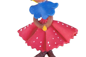 Colorful handmade doll with a red skirt, a Sports & Recreation Photo by DanFLCreativo
