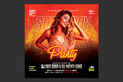 Club Party Flyer, a Flyer Template by DSGraphicDesign (Thumbnail 1 of 2)