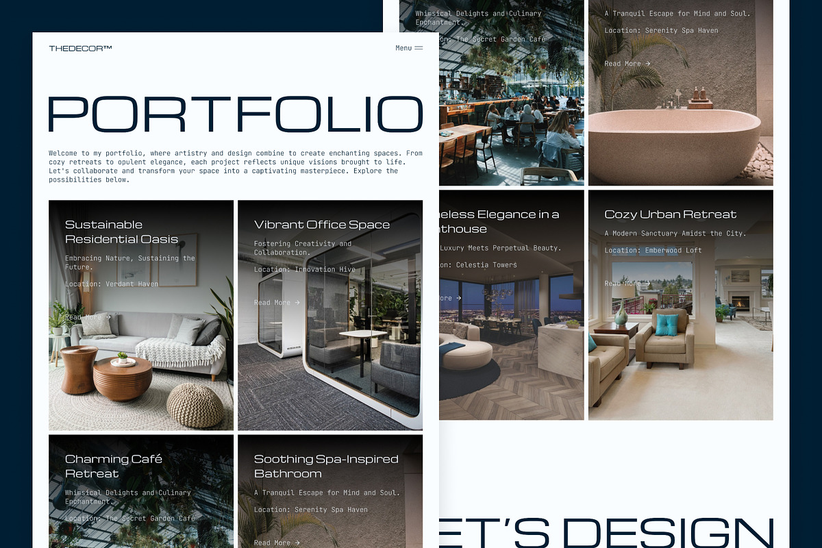 The Decor - Framer Template, a Landing Page Template by 123 UXUI (Photo 3 of 4)