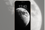 Moon Phone Wallpapers Set, a Graphic by Kalindiprints (Thumbnail 4 of 6)