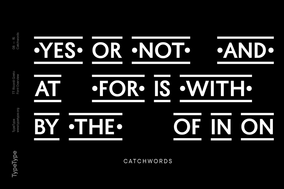 TT Ricordi Greto, a Sans Serif Font by TypeType (Photo 8 of 15)