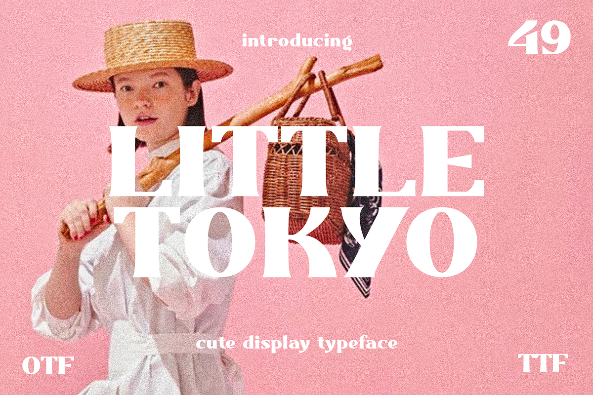 Little Tokyo - Cute Serif Font, a Serif Font by ariodsgn (Photo 1 of 8)