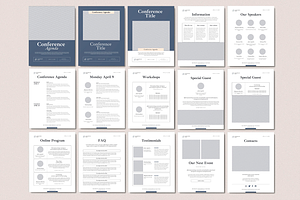 Conference Agenda InDesign Template