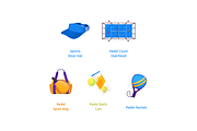 Padel Equipment, a Sport Illustration by Deemak Daksina (Thumbnail 3 of 3)
