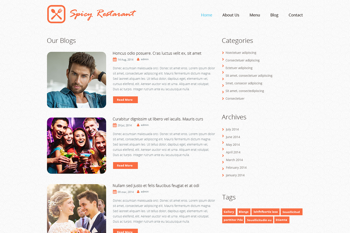 Cafe and Restaurant PSD Template, a Websites & App Template by WebbyTemplates (Photo 5 of 7)