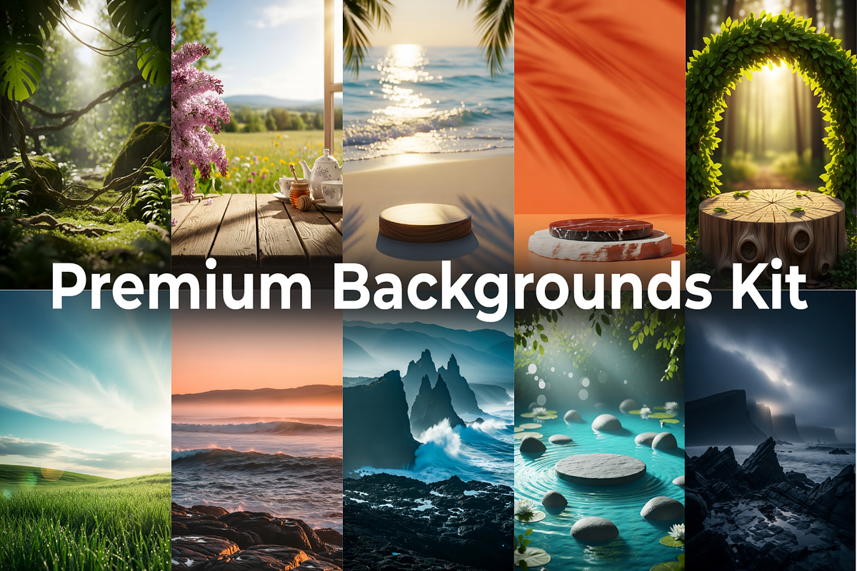 10 Nature Poster Backgrounds Kit, a Nature Photo by ASWIN46 (Photo 1 of 8)