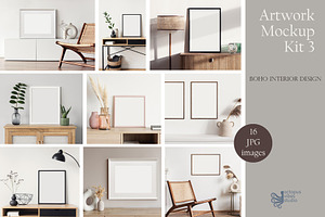 Artwork Frame Mockup Photo Bundle3