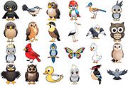 Cute Bird Clipart, an Animal Illustration by Forhadx5 (Thumbnail 6 of 11)