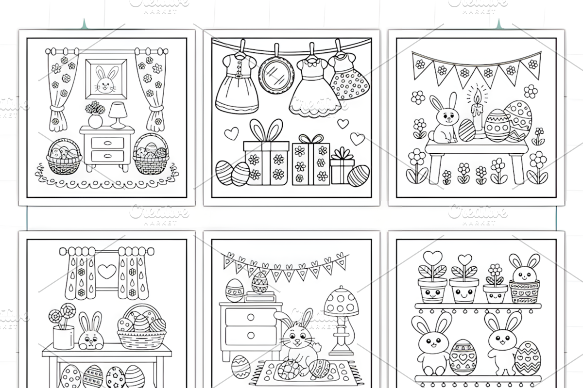 Bold Easy Easter Corner, a Seasonal Illustration by Ink Gallery (Photo 9 of 9)