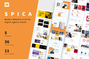 SPICA- Website UI Kit