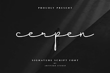 Cerpen Signature Script Font