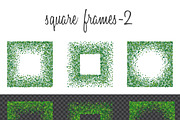 Green clover frames and borders, a Pattern Graphic by ekmelica (Thumbnail 8 of 11)