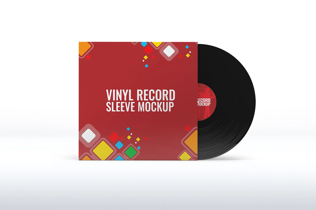 Vinyl Record Sleeve Mock-Up, a Product Mockup by Se٧enStudio (Photo 2 of 9)