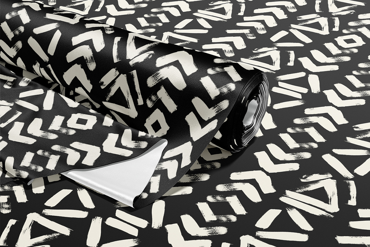 Dark Brush Painted Tribal, a Wallpaper Graphic by MalyskaStudio (Photo 3 of 16)