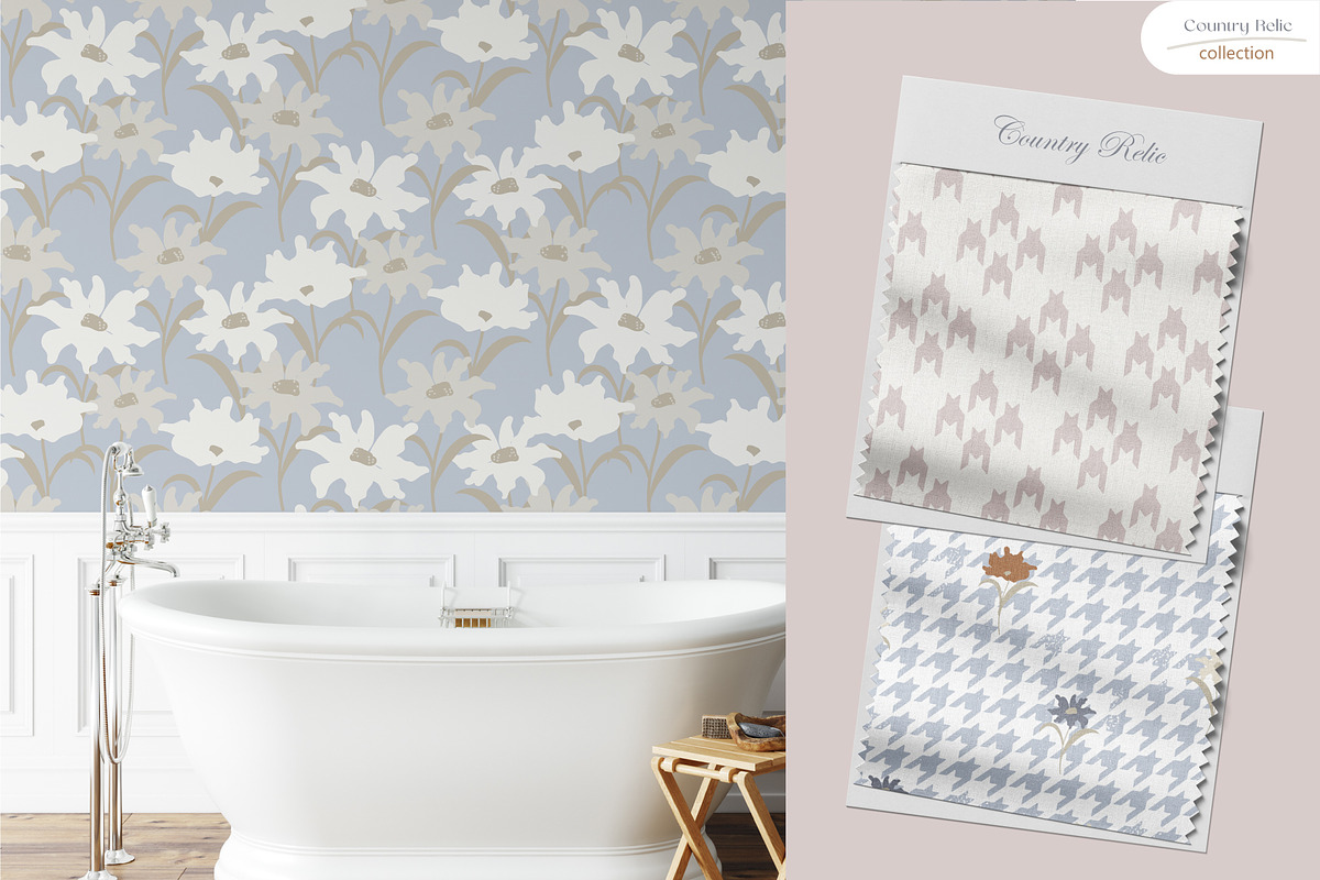 Country Relic - Seamless Patterns, a Pattern Graphic by InaCorart (Photo 2 of 10)