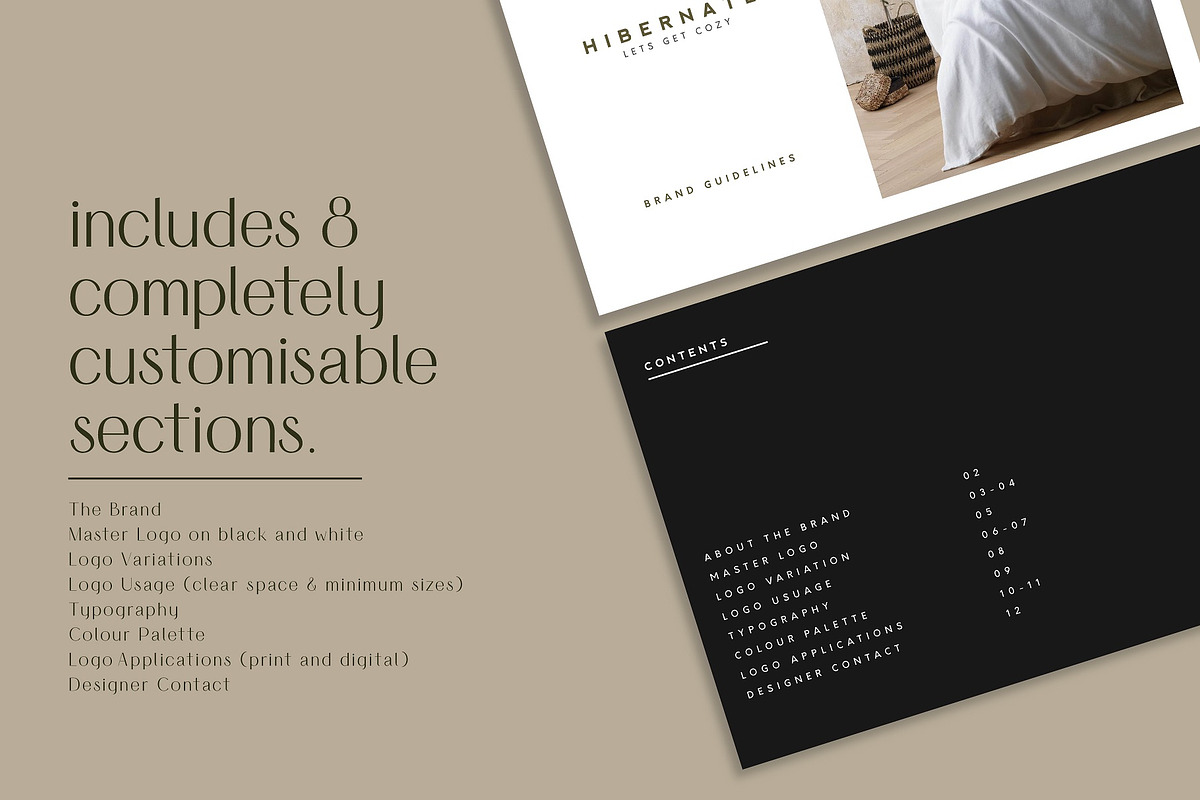 Minimal Brand Guidelines Template, a Branding & Logo Template by Naveera Aftab (Photo 2 of 4)