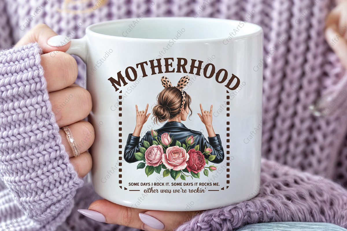 Funny Mothers Day Motherhood Mama, an Illustration by CraftArtStudio (Photo 3 of 4)