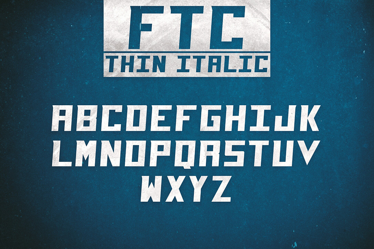 FTC Font Family preview 8