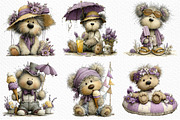 Whimsical Summer Teddy Bear Clipart, an Illustration by Craft Nest (Thumbnail 4 of 6)