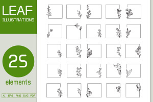 Decorative Leaf and Flower Frames