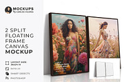 2 Floating Frame Canvas Mockup R-2x3, a Merchandise Mockup by Mockups by Carlos Viloria (Thumbnail 1 of 7)