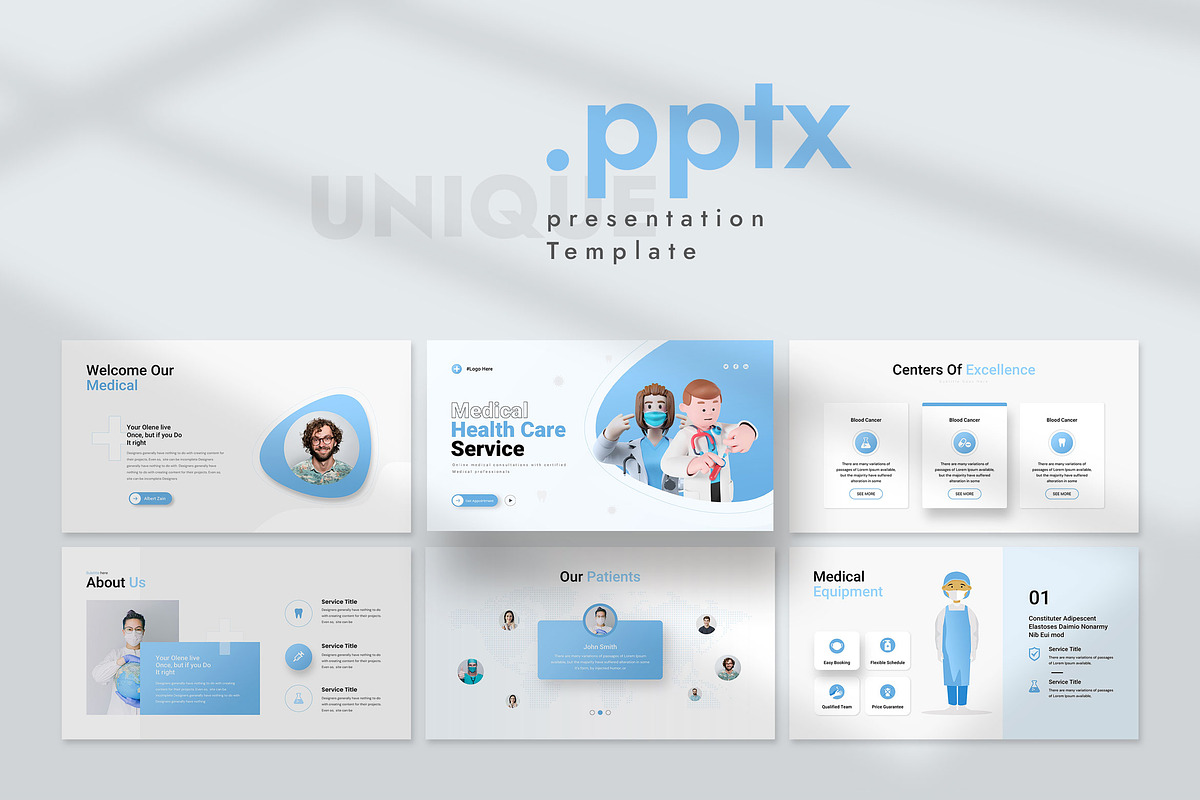 Healthcare Medical Presentation, a Presentation Template by KreateTribe (Photo 1 of 6)