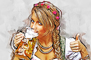 Fashion Sketch Photoshop Action, an Action Add-On by GorynArt (Thumbnail 10 of 24)