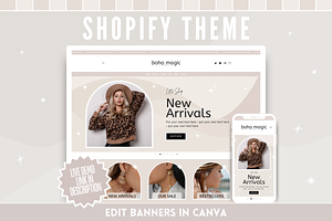 Boho Magic Shopify Theme, a Shopify Template by SunshineStudioBoutique