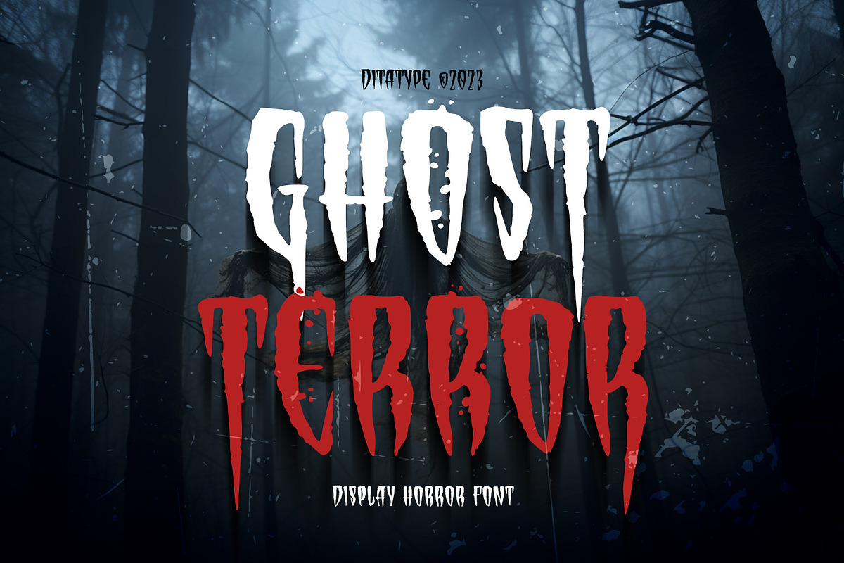 Ghost Terror, a Handwritten Font by Ditatype (Photo 1 of 10)