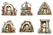 Easter Bunny House Clipart, an Illustration by CreationArt (Thumbnail 4 of 6)