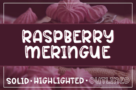 Raspberry Meringue Font Trio