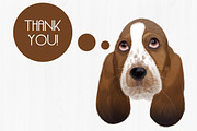 Dog portraits.Vector illustrations., an Illustration by Indie Khisa (Thumbnail 9 of 9)