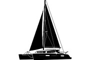 Boat & Ship Silhouette Vector Mega, an Object Illustration by Designer_Momina (Thumbnail 3 of 21)